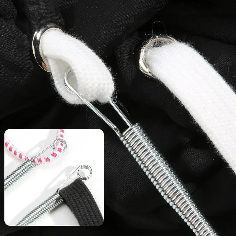 1/10Pcs Rope Threading Tool Bendable Spring Drawstring Threader Clip Drawstring Thread Multi Functional DIY Sewing Accessories