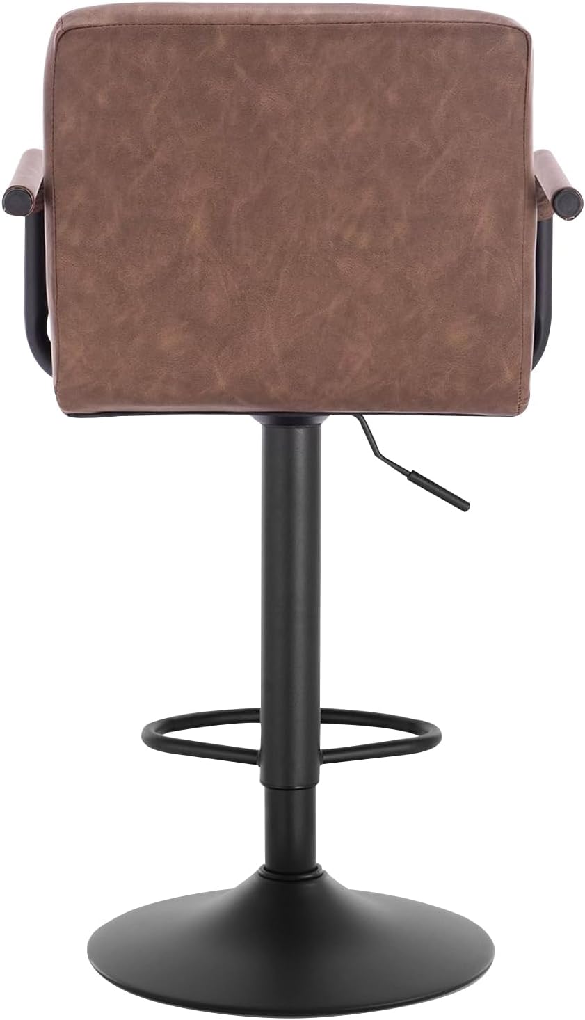 Barhocker BH113dbr-2 Set of 2 Barstuhl Tresenhocker Bistrohocker Designer Hocker mit Backrest,