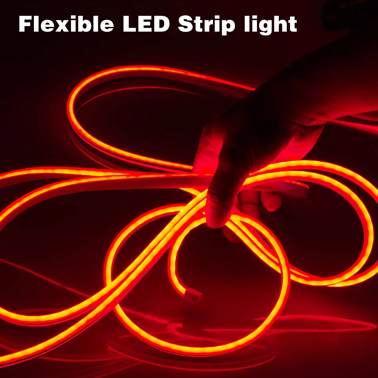 LED z Bluetooth Neon światła linowe 16,4 stopy RGB wąż świetlny LED 5V kontrola aplikacji zmieniająca kolor lampka linowa, światła neonowy pasek LED do gier