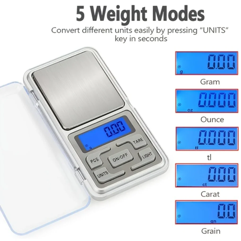Mini Digitale Taschenwaage Schmuckwaage Gewicht Diamant Balance Küche Wiegen Hochpräzise Elektronische Digitale Taschenwaage