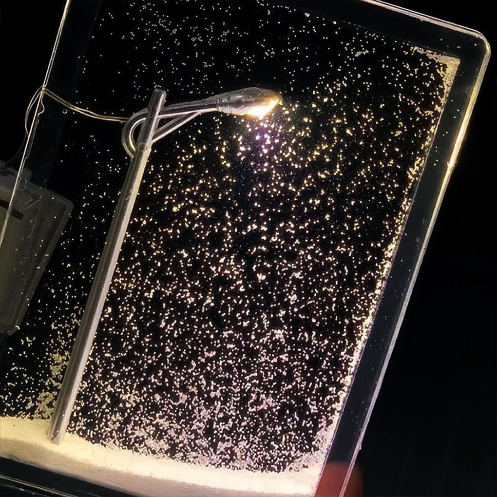 おもちゃ DIY 雪の夜の光のおもちゃ子供の教育操作が簡単クリスマス夜の光ストリート白ロッド