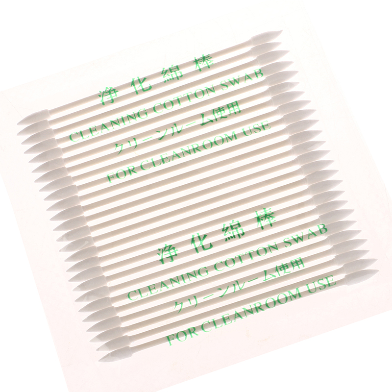 25 stücke Einweg-Wattes täbchen spitze staubfreie Wattes täbchen Kosmetik Permanent Make-up Ohrschmuck saubere Sticks Spitze Kopf