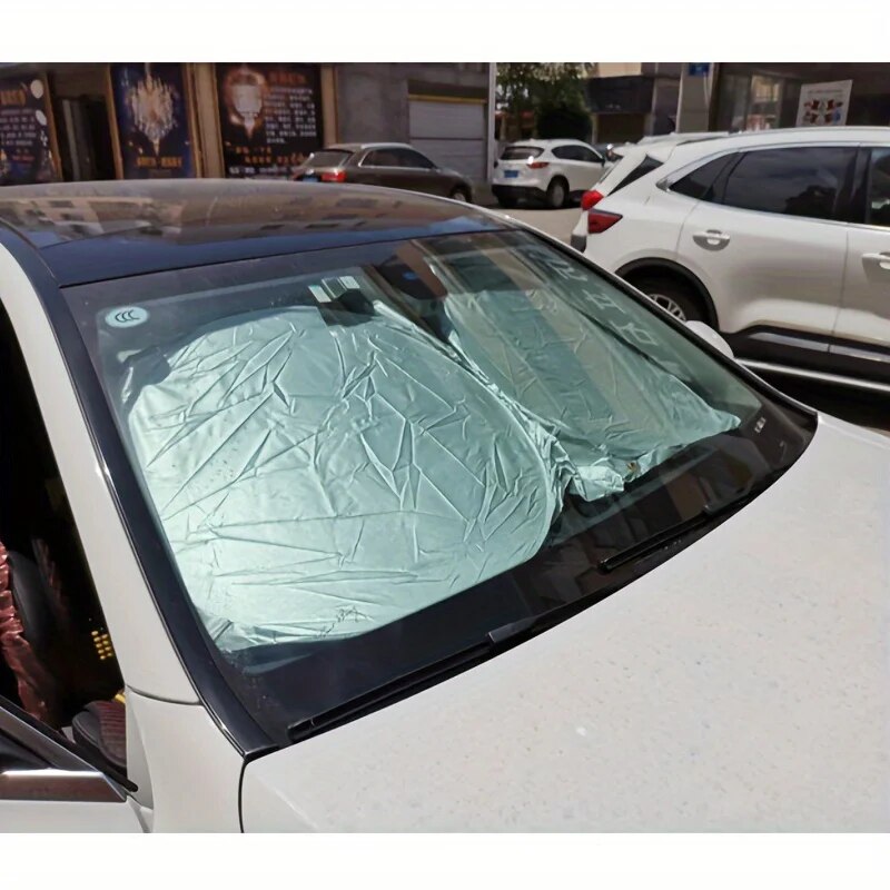 Car Sun Visor, Front Windshield Sunshade, Sun Protection, Interior Cooling Sunshade, Convenient Storage, Thickened Gift Bag