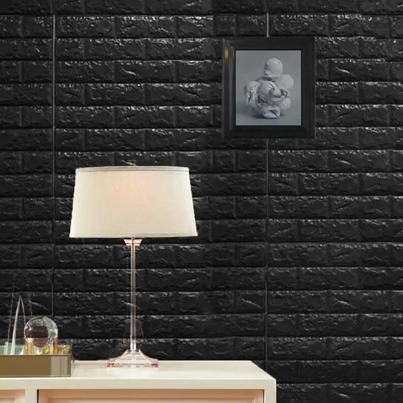 Papier peint auto-adhésif décoratif mural, 70x100cm, pour peler et coller, panneaux de bricolage, Faux brique rétro, autocollant mural pour la décoration de la maison