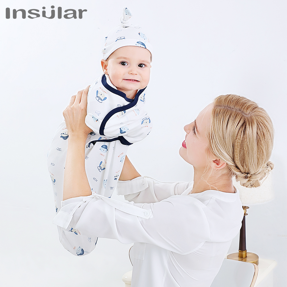INSULAR 1pc Baby Swaddle Wrap Soft Cocoon Baby Blankets Newborn Swaddle Wrap  Warm Cotton Baby Bedding Blanket