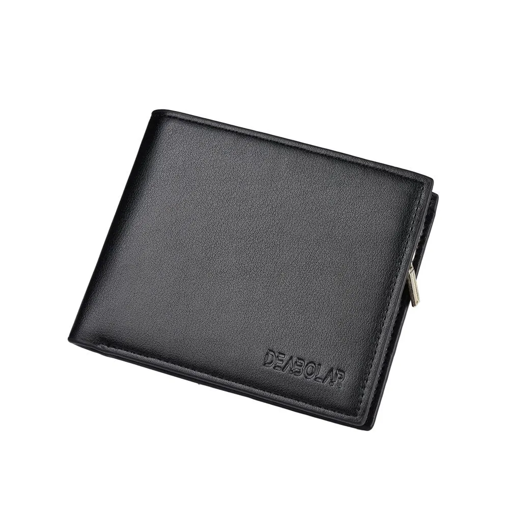 Clearance_Men's Wallet Business Casual Credit Card Holder Zipper Short Coin Wallet_Continuous updates