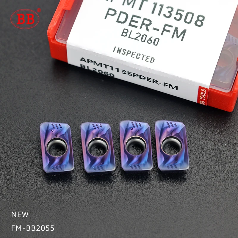 BB Carbide Insert APMT1604 APMT1135 APKT 1135 1604 PDER CNC Machine Indexable Milling Tool Blade Plate PCD CBN