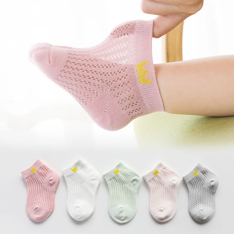 5 pares de calcetines de algodón de verano para niños, calcetines cortos de malla fina con bonitos dibujos para bebés, calcetines de oso de dinosaurio para niños y niñas, cosas baratas