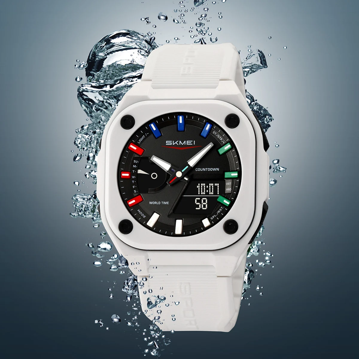 Reloj electrónico Digital SKMEI Business Orologi, relojes deportivos de moda para hombres, reloj de pulsera resistente al agua, reloj despertador, relojes Mannen