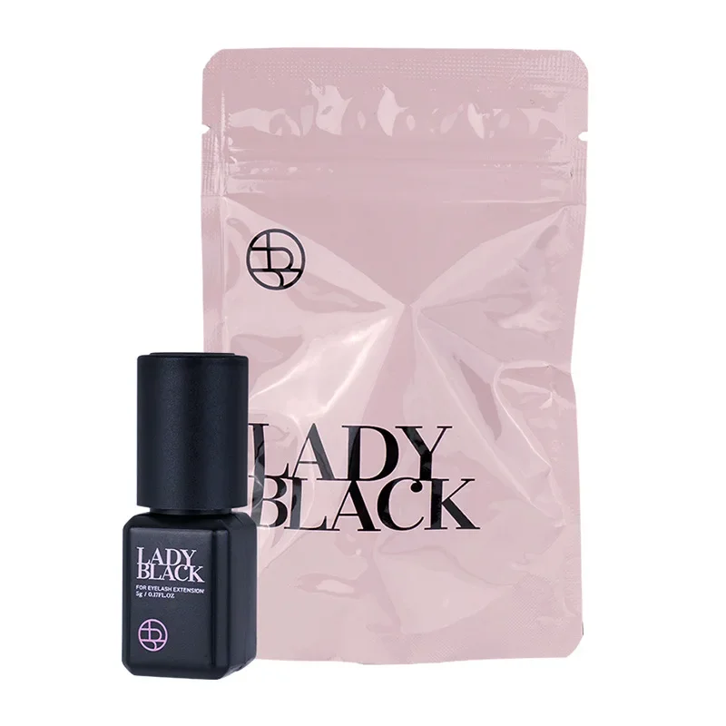 Pegamento de cielo Original de Corea para mujer, potente pegamento de pestañas negro para extensiones de pestañas, baja irritación, 1-2 segundos de pegamento de secado rápido, 5ml