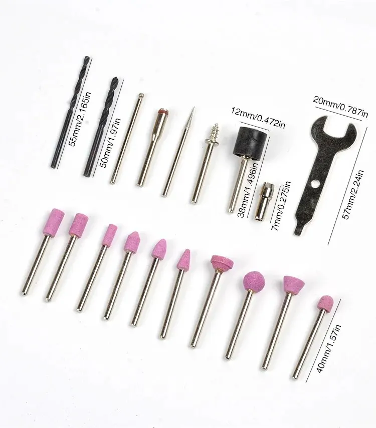 40pcs Mini Multifunctional Electric Sanding Head Set, Rotary Polishing Kit For Electric Sanding Drill Rotary Tool Attachment, El