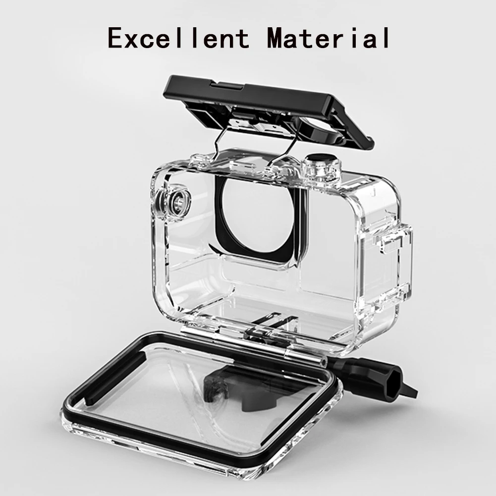 MYOBO For DJI Action 5 Pro Waterproof Case Diving Underwater 60M/196FT Protective House Shell for DJI Action 5 Pro 4 3 Accessory