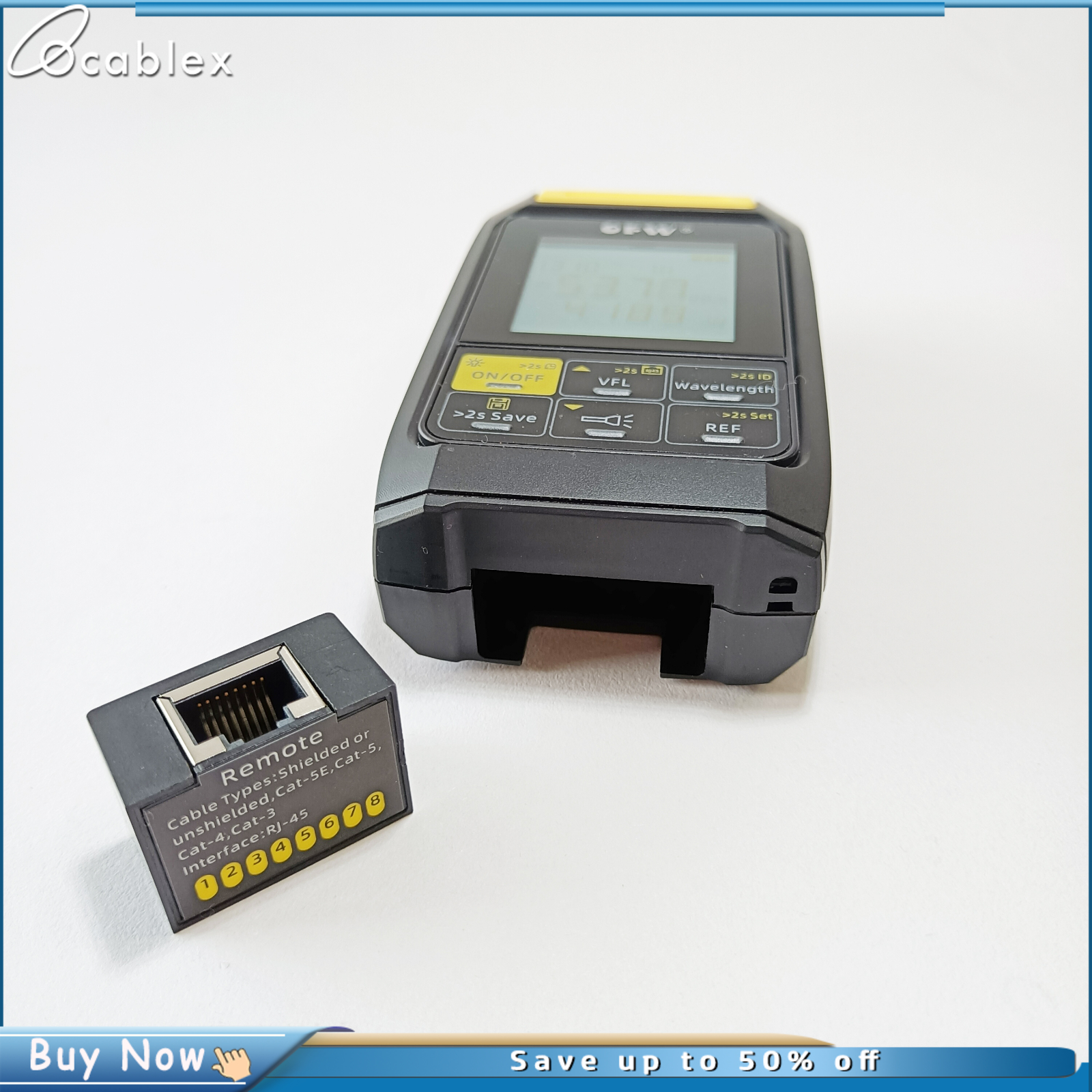 4in1 แบตเตอรี่ชาร์จ Optical Power Meter Visual Fault Locator เครื่องทดสอบสายเคเบิล 5 กม.20 กม.30 กม.VFL