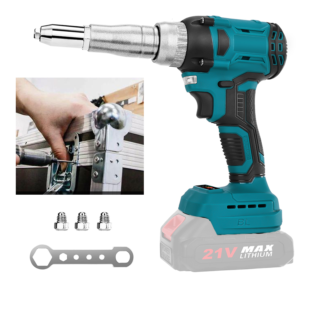 20000N borstelloze draadloze elektrische klinkhamer pistool huishoudelijk elektrisch gereedschap schroevendraaier 2,4-4,8 mm met LED-licht voor Makita 18V batterij