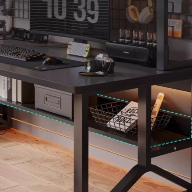 Office Computer Desk Computer Desk Gaming Desk Sturdy Home Gamer Table Metal Legs Dormitory Student Tables Laptop Computer Desk