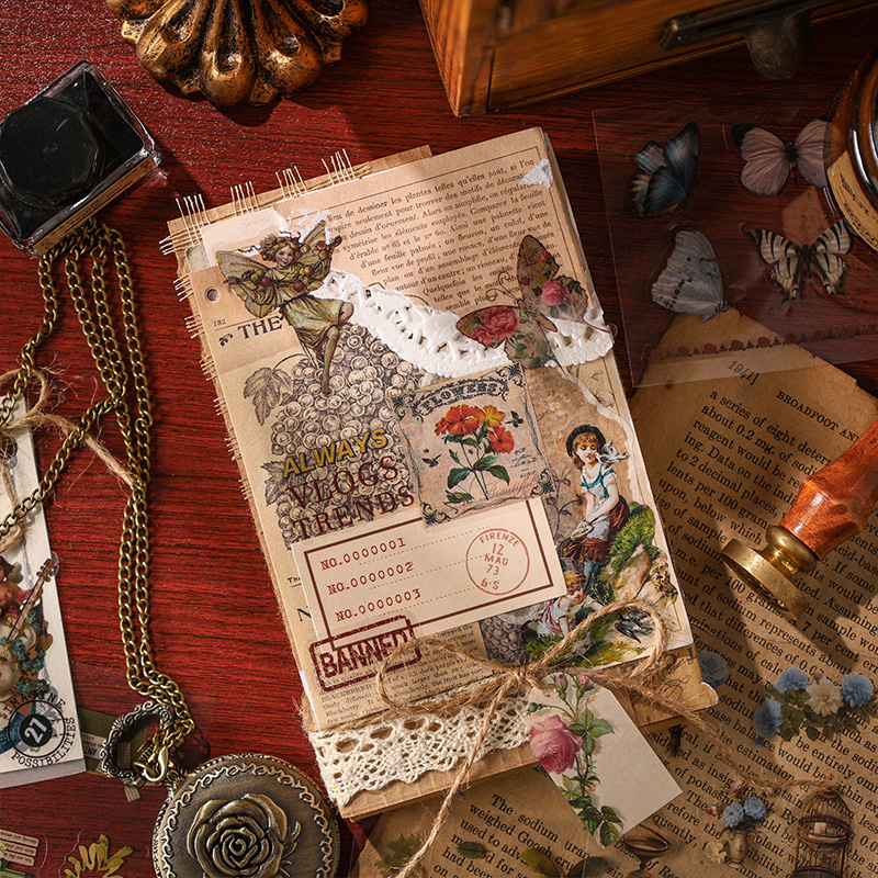 นายกระดาษ 4 สไตล์ 100 ชิ้น/แพ็คสติกเกอร์สัตว์เลี้ยงสําหรับวารสารเด็กวัสดุ Creative DIY นมโน้ตบุ๊ค