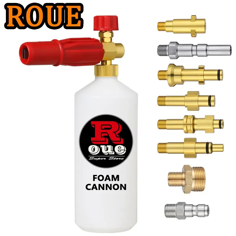 ROUE Rửa Xe Súng Bọt Tuyết Bọt Pháo Foamer Lance Chuyên Vòi Phun Áp Lực Máy Giặt Cho Karcher Huter Parkside Bosch Nilfisk
