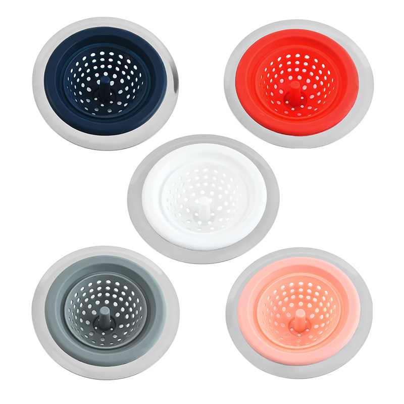 Küche Waschbecken Becken Filter Sieb Kanalisation Boden Ablauf Abdeckung Dusche Haar Catcher Stopper Abfall Peel Net für Badezimmer Zubehör