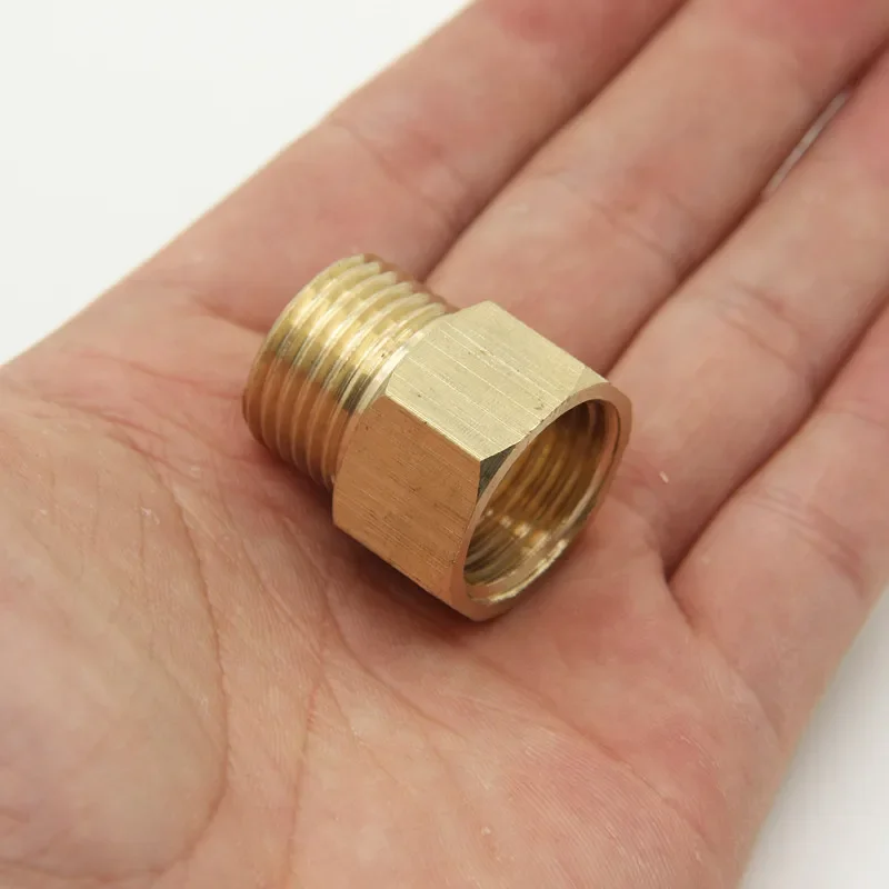 1 Chiếc Đồng M/F 1/8 "1/4",3/8 "1/2" 3/4 "BSP Dây Chuyền Nam Sang Nữ Phối Ren Đồng Khớp Nối Adapter Đồng Ống