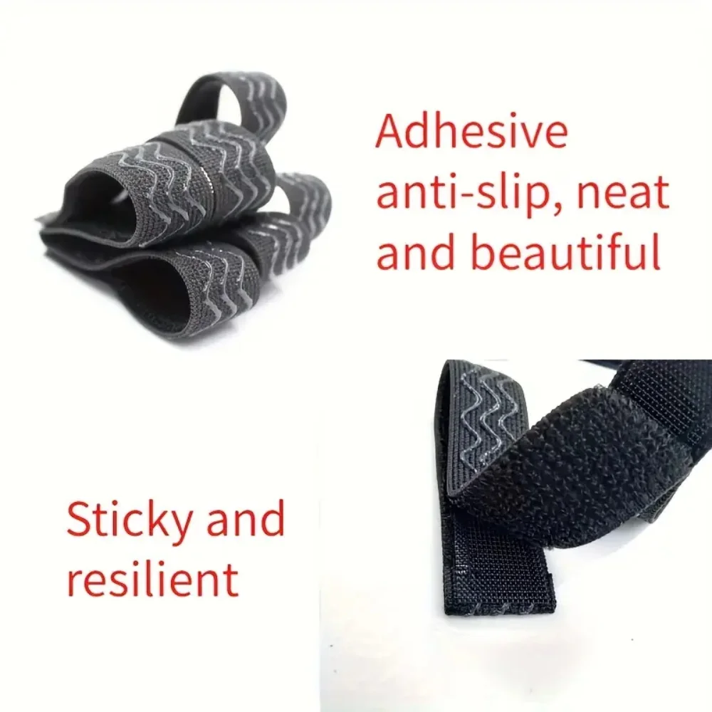 3/5/10pcs วิกผมแถบคาดศีรษะปรับได้ยืดหยุ่น,กาว Anti-SLIP Fixing band, non-Stick WAVE-รูปซิลิโคนผมเข็มขัด