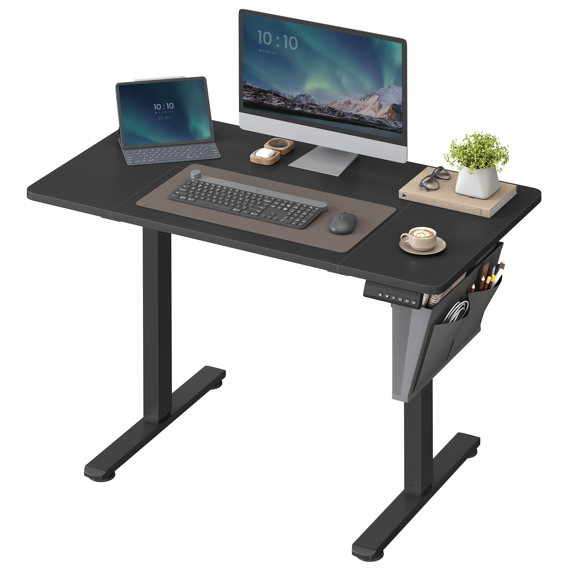 SONGMICS Schreibtisch Höhenverstellbarer elektrisch, mit Memory-Funktion