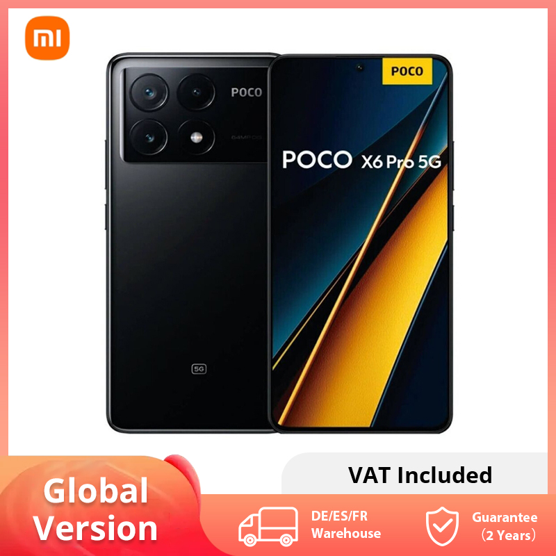 POCO X6 Pro 5G Global Version Smartphone Dimensity 8300-Ultra 6,67" Flow AMOLED DotDisplay 64MP NFC