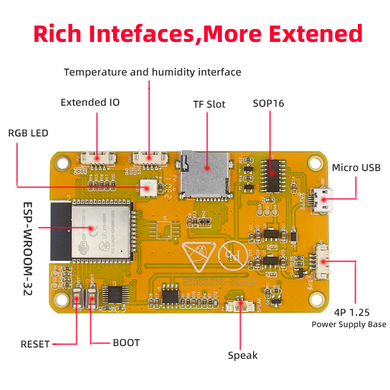 ESP32 MCU 2.8 インチスマートディスプレイ Arduino 用 LVGL WIFI Bluetooth タッチ WROOM 240*320 スクリーン LCD TFT モジュール、無料チュートリアル付き