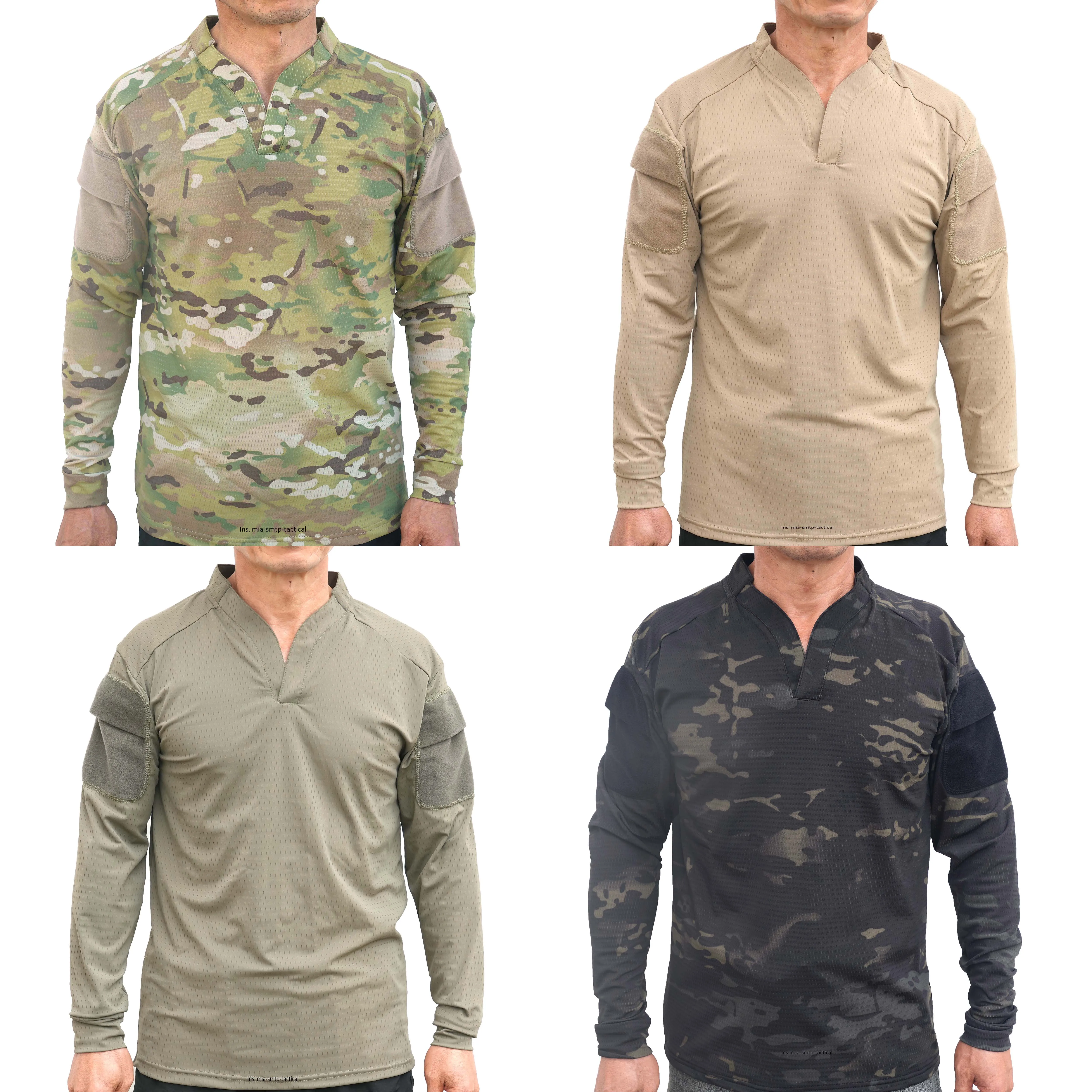 SMTP002 Camicia tattica stile Cag Camicia da combattimento traspirante da uomo a maniche lunghe