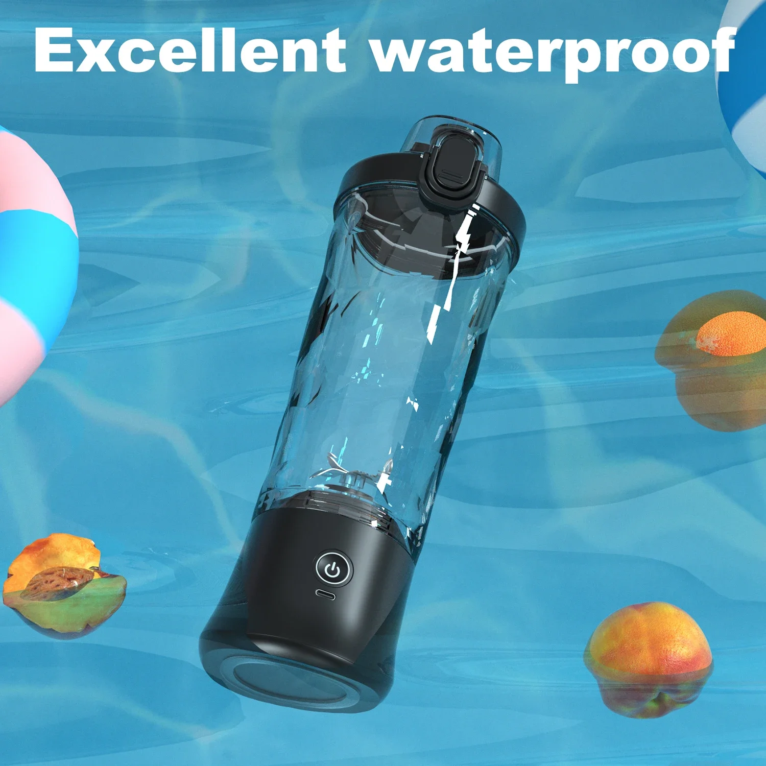 Licuadora portátil, exprimidor eléctrico de 600ML, mezcladores de frutas, Mini licuadora de batidos recargable por USB de 4000mAh, exprimidor Personal
