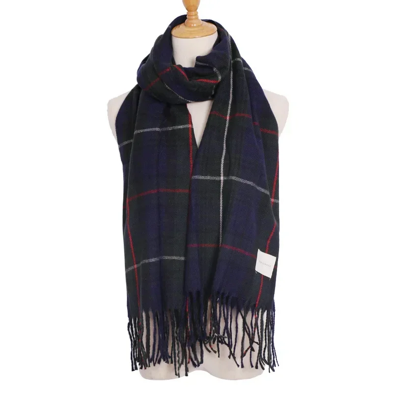 Sjaal Vrouwen Luxe Plaid Warme Reizen Sjaal Kasjmier Winter Pashmina met Kwastje Sjaal Wraps Bufanda Lange Casual Nieuwe