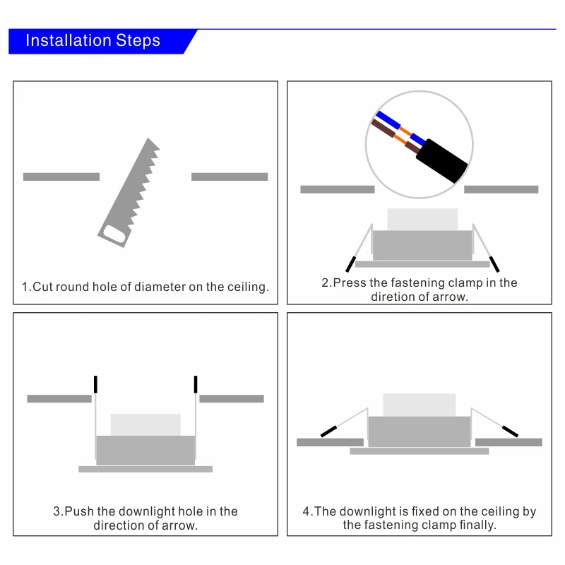 10 teile/los Led Downlight 220 v Decke Licht 5 W 9 W 12 W Einbau unten licht Runde Led-Panel Licht 15 W 18 W Scheinwerfer Innen Beleuchtung