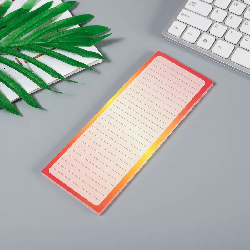 100 Sheets Gradient Magnetic Fridge Notepads To-Do List  sticky notes  Memo Pad Grocery Shopping Tearable Note Pad Reminders