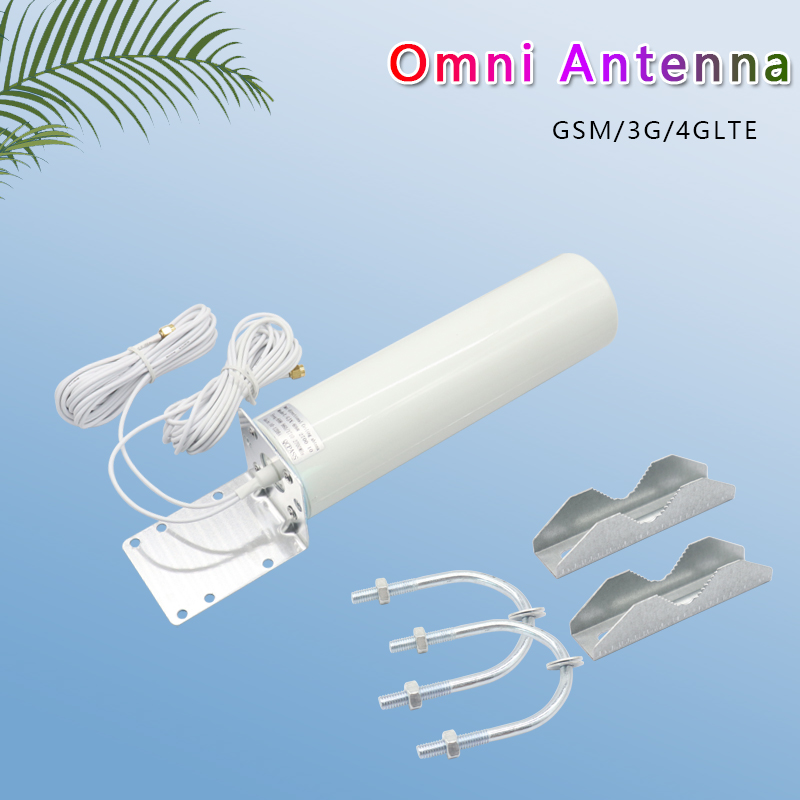 2*2szt Podwójny kabel 5G 4G LTE 3G GSM Omni WiFi Antena 600~4900Mhz IP67 Zewnętrzna wodoodporna antena wzmacniacza AP z TS9 SMA RPSMA