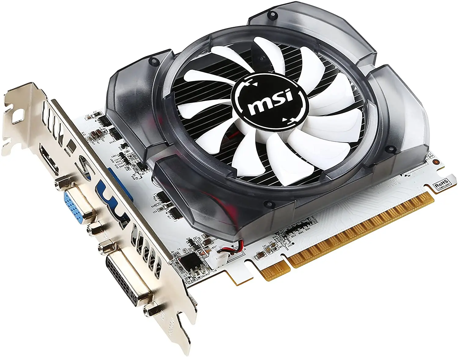 MSI Nvidia 4GB GT730 DDR3 128 Bit N730-4GD3V2 HDMI DVI VGA 4GB Desain Memori Multi-monitor atau Sistem 4K Memori 4096 MB DDR3