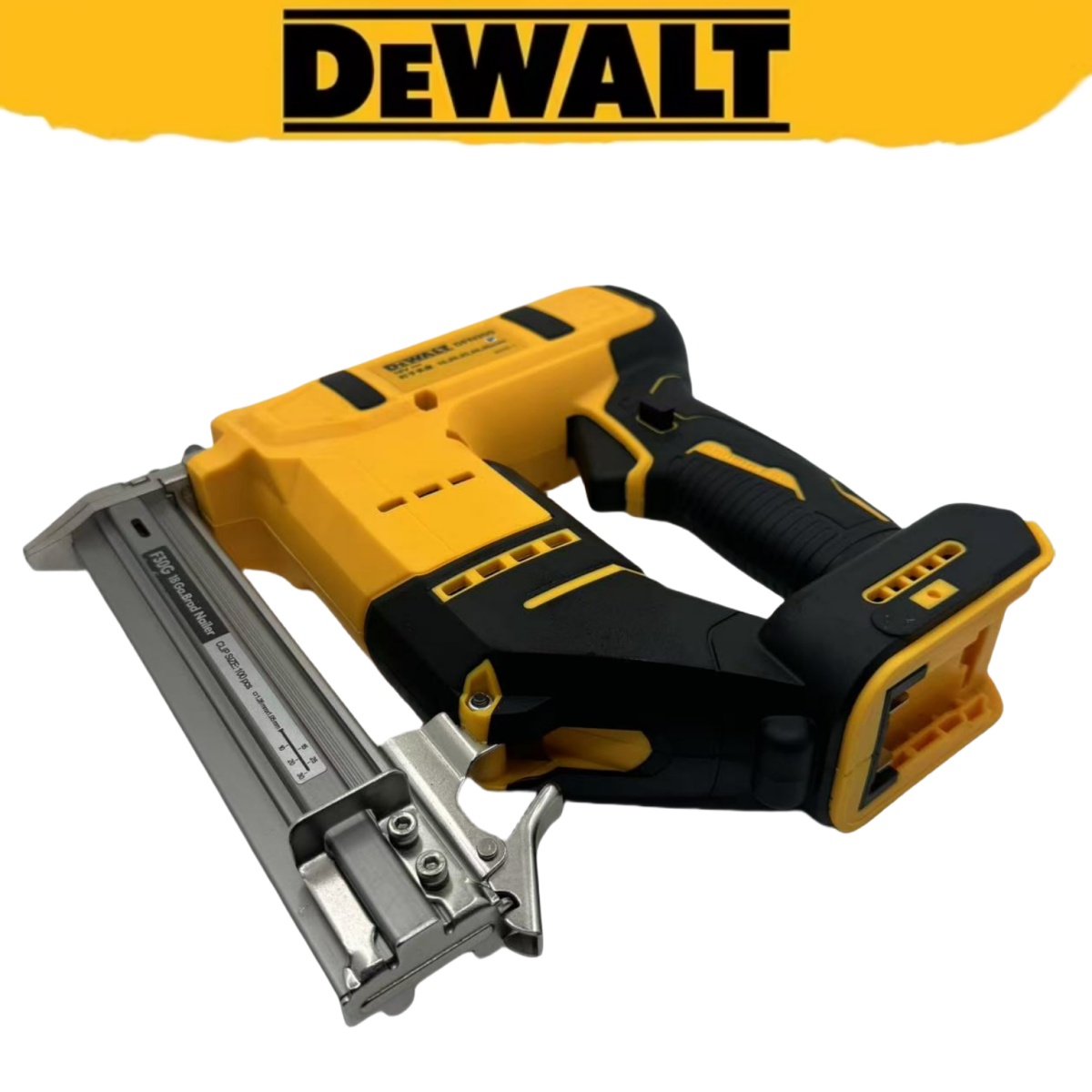 DDEWALT Pistola de clavos con motor sin escobillas Batería de 18 V/20 V Potente y capaz de utilizar en varios escenarios