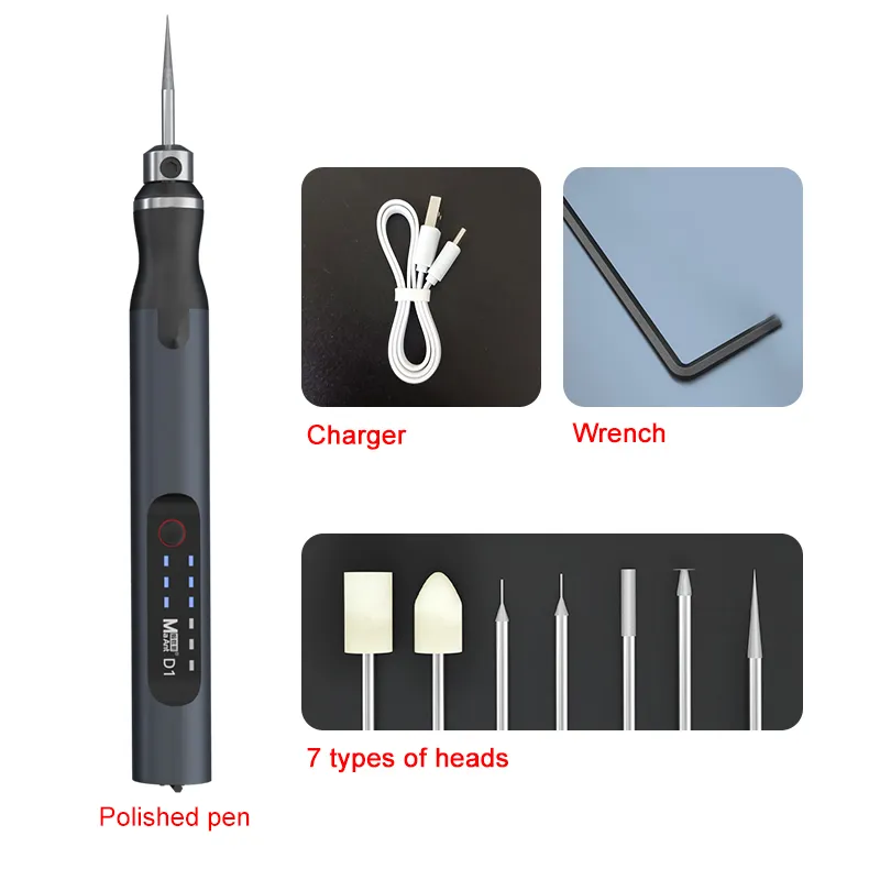 MaAnt D1 D2 Electric Grinding Pen Intelligent Charging Engraving Pen Phone CPU IC Polishing Lattice Cutting Tool  OCA  Remover