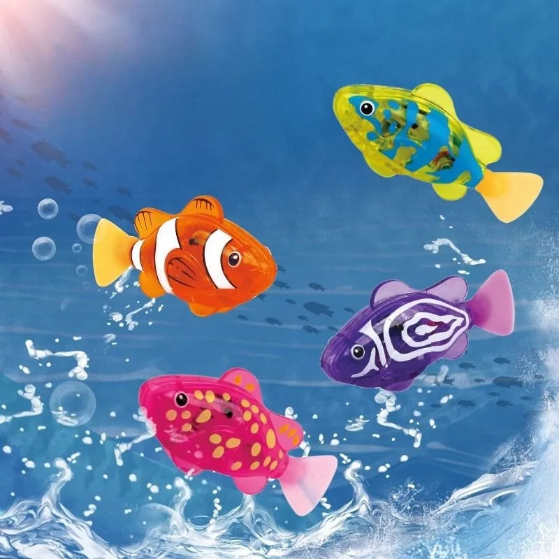 Robot de natation Clown poisson jouets d'eau coaxiaux bébé pour faire bain Simulation jouets de bain Induction électrique électronique poisson jouets de natation