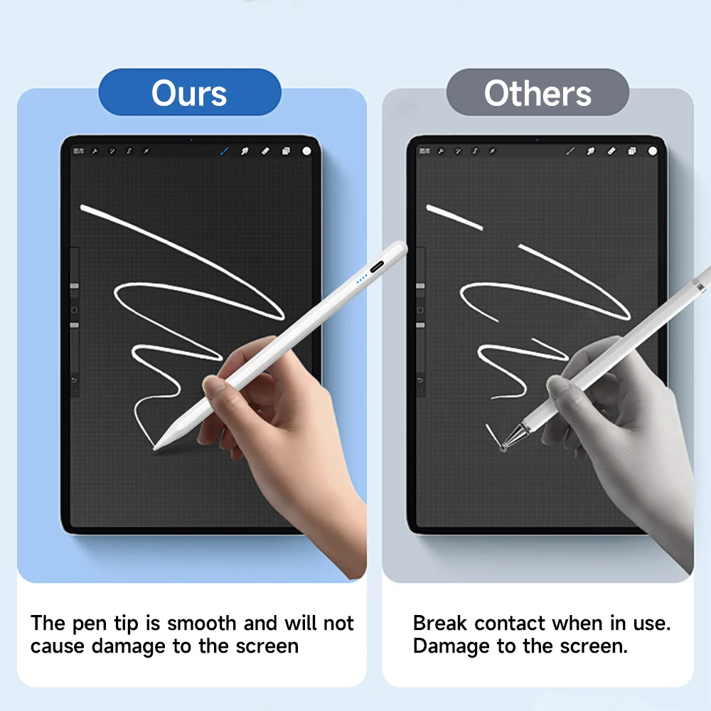 Lápiz óptico para teléfono inteligente Android, tableta, accesorios para iPad, iPhone, bolígrafo táctil universal con estuche para lápices, puntas de lápiz