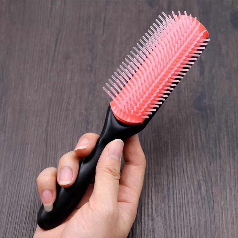 Peine de peluquería TT, peine de estilista, masaje de pelo liso, extraíble, nueve filas de peines, herramientas profesionales de peluquería, masaje