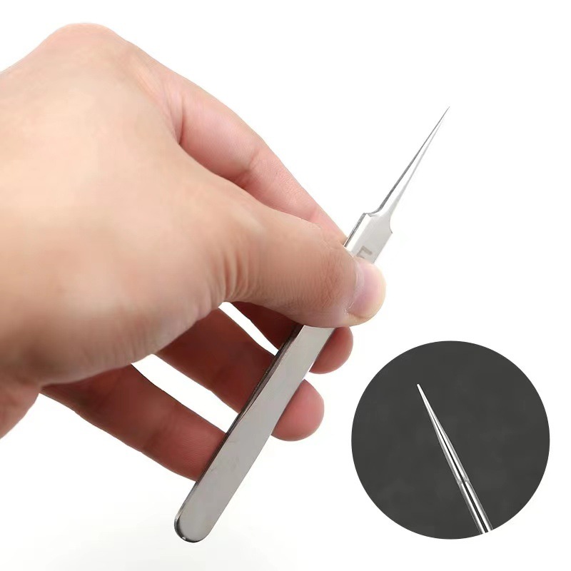 Alemán Ultrafino No. Pinzas con Clip para espinillas y espinillas, 5 celdas, salón de belleza, artefacto especial para raspar y cerrar, herramienta de aguja para acné