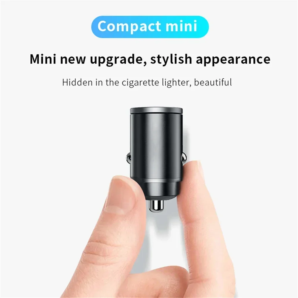 Ładowarka samochodowa USB 200W Szybkie ładowanie typu C Ładowarka samochodowa do iPhone Samsung Xiaomi Huawei Szybka ładowarka USB C w samochodzie