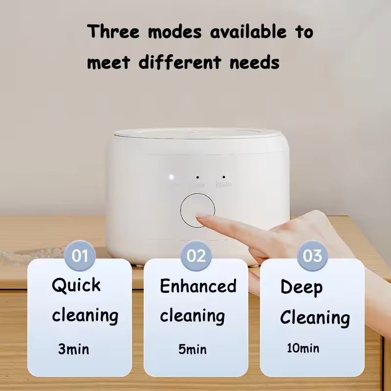 Xiaomi ultradźwiękowa maszyna do czyszczenia aparatów ortodontycznych wielofunkcyjna niewidoczna maszyna do mocowania protez biżuteria oczyszczacz wysokiej częstotliwości
