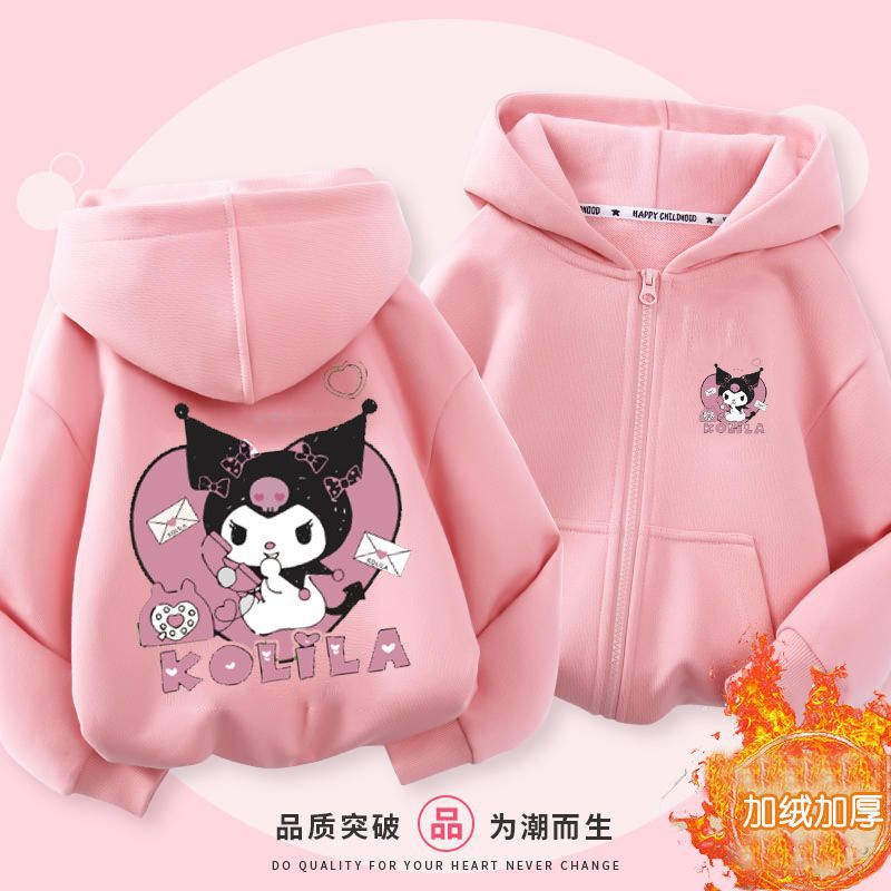 Sweats à capuche zippés à manches longues pour filles, sweat-shirt Cinnamoroll, pulls Harajuku, série Stitch, sweat à capuche décontracté, automne et hiver