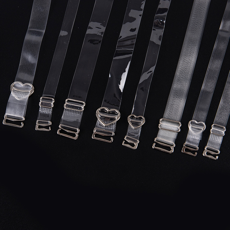 1Pair Adjustable TPU Bra Straps Belt Women's Elastic Invisible Transparent Silicone Bra Straps Intimates Accessories