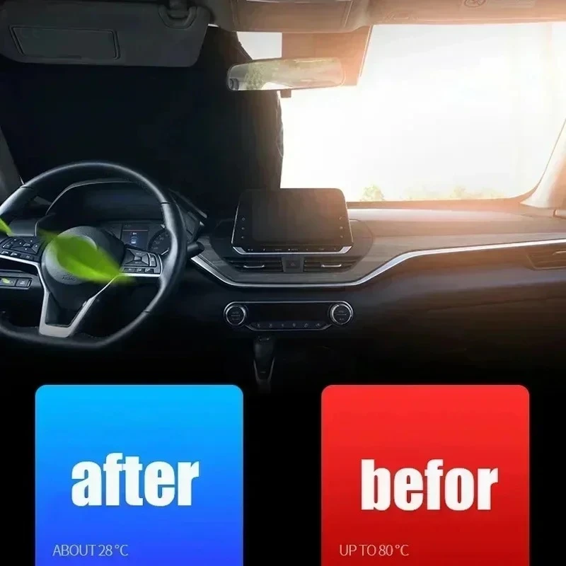 กระจกรถยนต์ Sun Shade สําหรับ Citroen Picasso Sunshade ฤดูร้อน Visor Protector บล็อกพับได้รังสี UV อุปกรณ์ป้องกัน