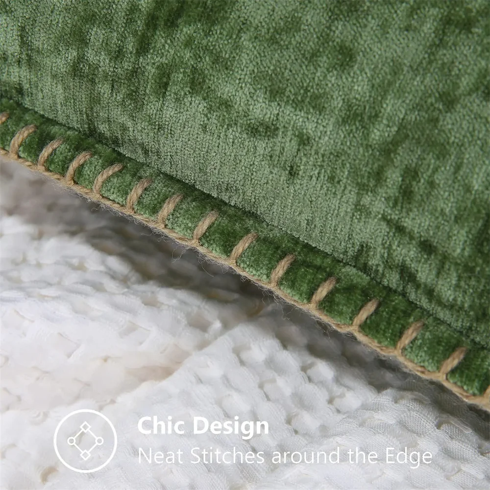 สีฟ้า Chenille เบาะรองนั่ง 45x45 หมอน 30x50 ซม.โซฟาตกแต่งโยนหมอนนุ่มหรูหราสําหรับห้องนั่งเล่นโซฟาตกแต่ง 