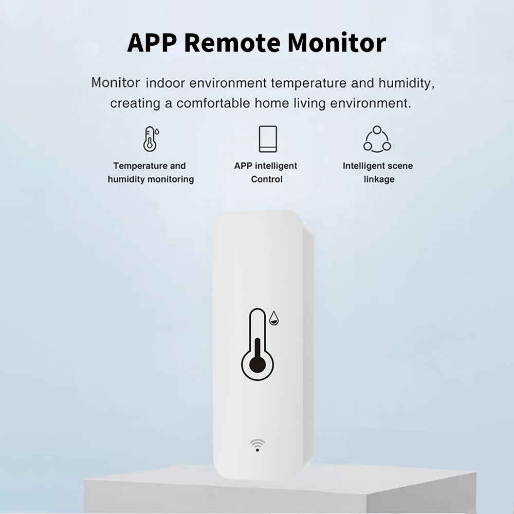 Tuya Zigbee WiFi อุณหภูมิและความชื้น APP รีโมทคอนโทรลสําหรับ Smart Home var SmartLife ทํางานร่วมกับ Alexa Google Assistant
