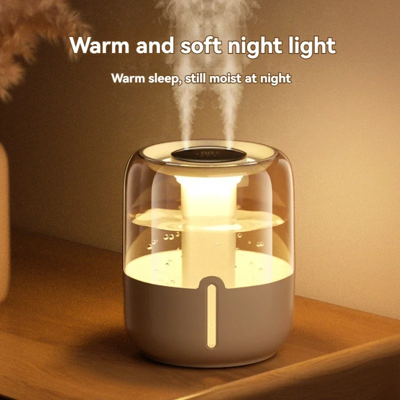 Xiaomi MIJIA 6.8L Large Capacity Humidifier USB Double Spray Low Noise Home Bedroom Office Night Light Essential Oil Diffuser