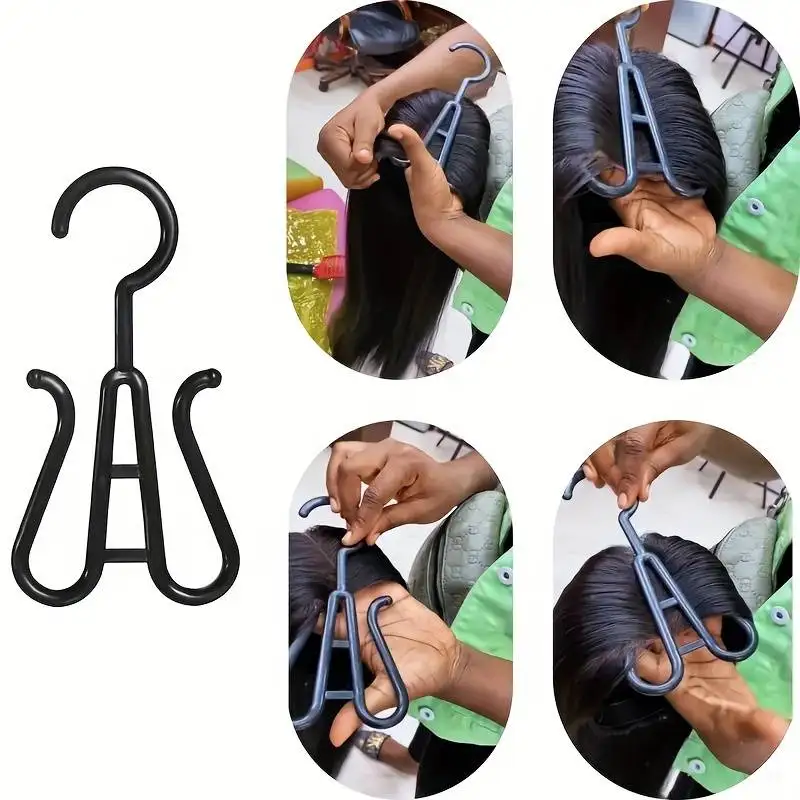 2PCS แบบพกพาแขวนวิกผม-Stylish และสะดวกขาตั้งวิกผม Drying Rack และจอแสดงผล-เหมาะสําหรับหลายวิกผมและหมวก,รองเท้าแขวน