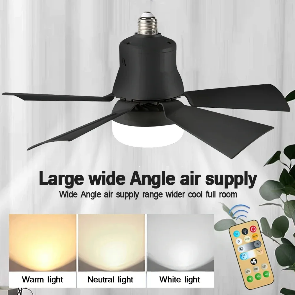 Modern design plafondventilator licht LED met afstandsbediening dimbaar 30W E27 basis voor slaapkamer woonkamer keuken decoratie
